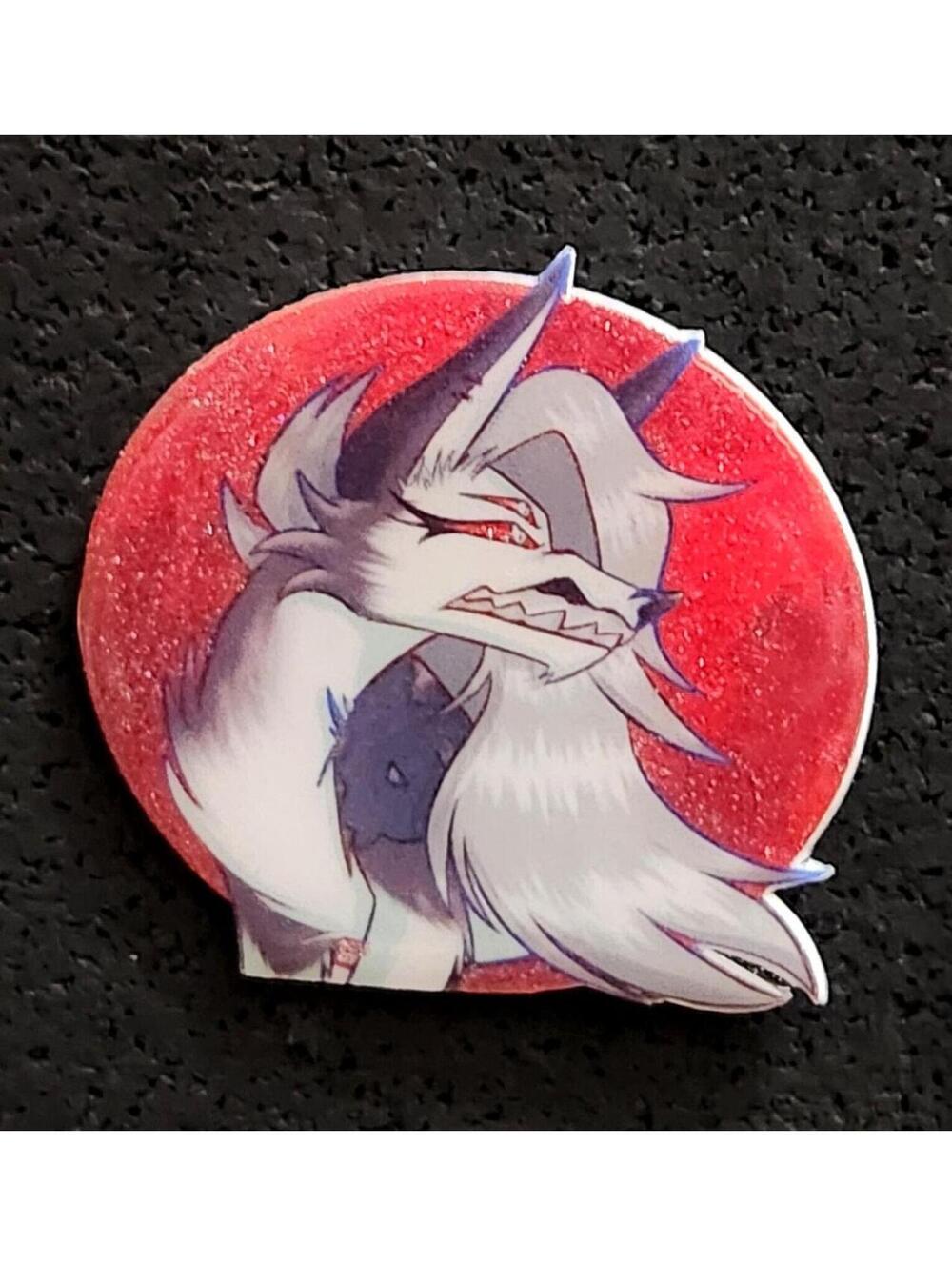 Loona glitter pin - Helluva Boss